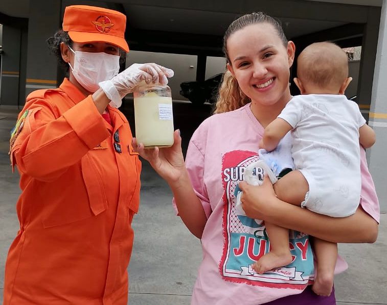 Parceria entre Hemu e Corpo de Bombeiros possibilita doação de leite materno em Goiás
