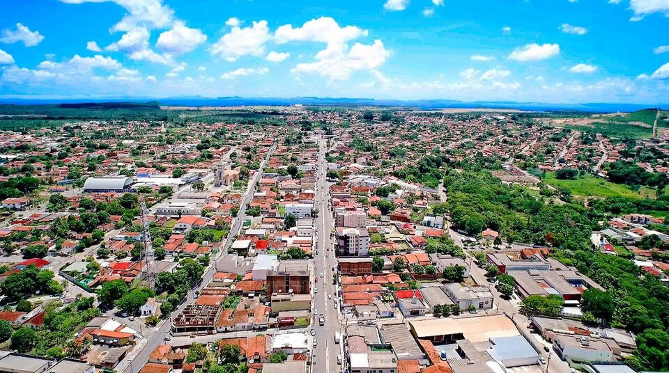 Agro é Social chega a Uruaçu com mais de R$ 3 milhões em investimentos para produtores rurais Panorâmica aérea da cidade de Uruaçu-GO